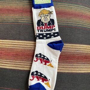 NWT Trump socks! Love him or hate him I’ve got your feet covered! Dump Trump!